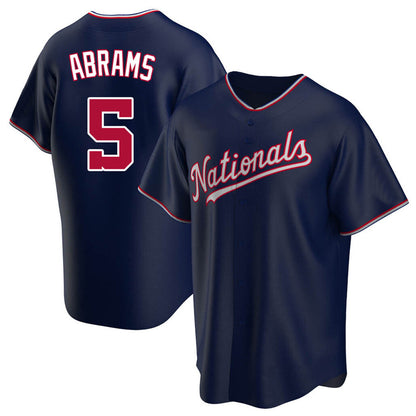 Washington Nationals #5 CJ Abrams Player Navy Blue Replica Game Stitched Baseball Jerseys