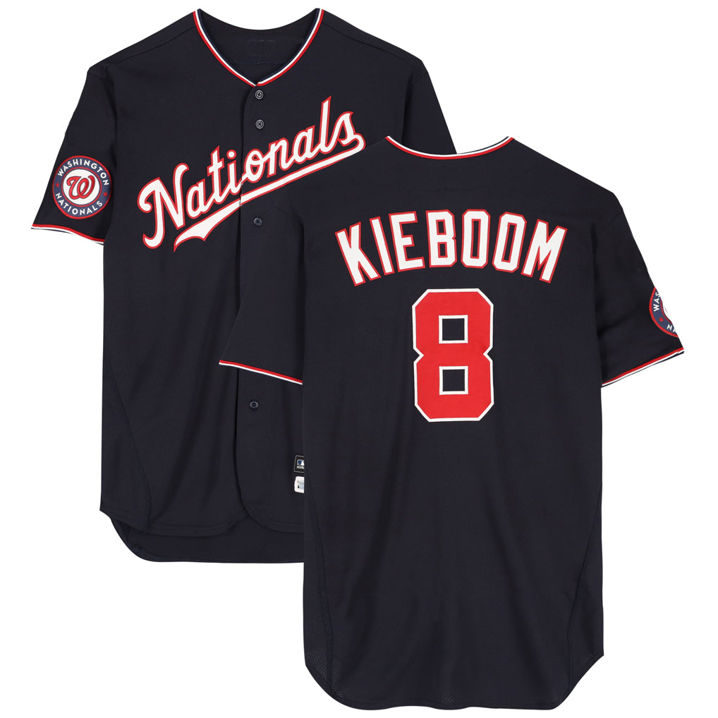 Washington Nationals #8 Carter Kieboom Player Navy Home Game Stitched Baseball Jerseys