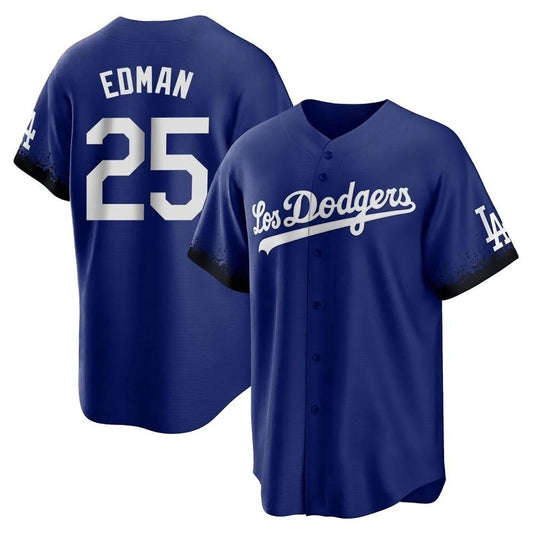 Los Angeles Dodgers #25 Tommy Edman Player Royal RONA City Connect Home Game Stitched Jerseys