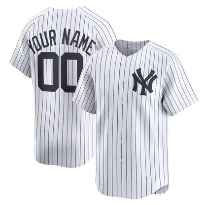Custom New York Yankees White RONA Home Limited Jersey