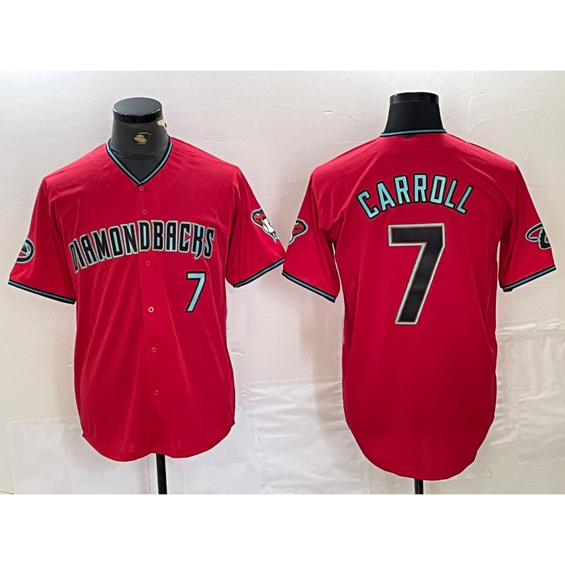 Arizona Diamondbacks #7 Corbin Carroll Red RONA 2024 Cool Base Stitched Jersey