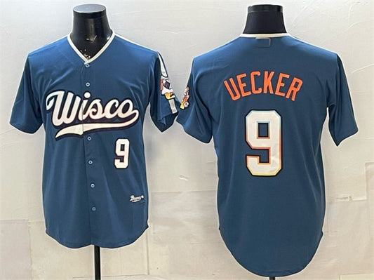 Milwaukee Brewers #9 Bob Uecker Mineral Blue RONA 2026 City Connect Stadium Stitched Jersey