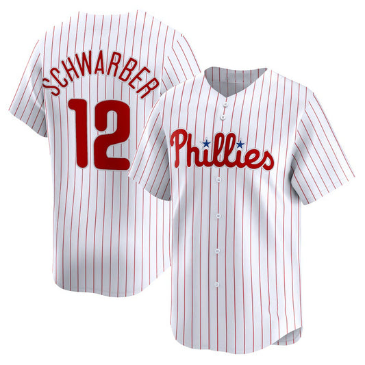 Philadelphia Phillies #12 Kyle Schwarber White RONA Home Limited Player Jersey