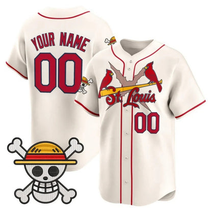 Custom St. Louis Cardinals x One Piece Cream RONA Vapor Premier Limited Jersey - Stitched