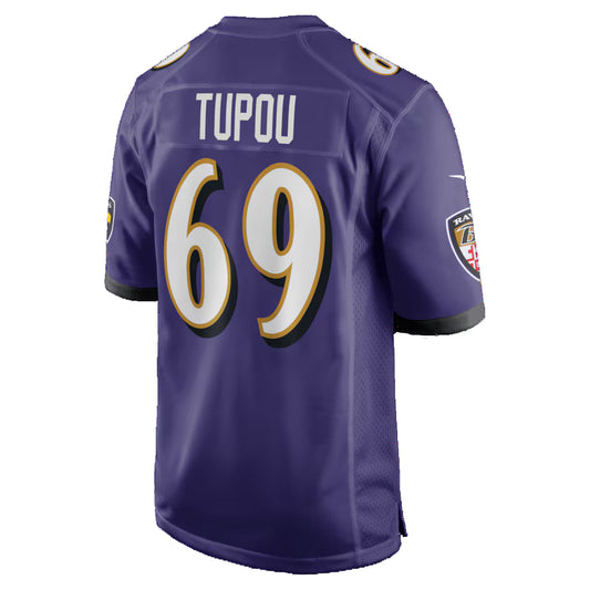 B.Ravens #69 Josh Tupou Purple RONA Team Game Jersey
