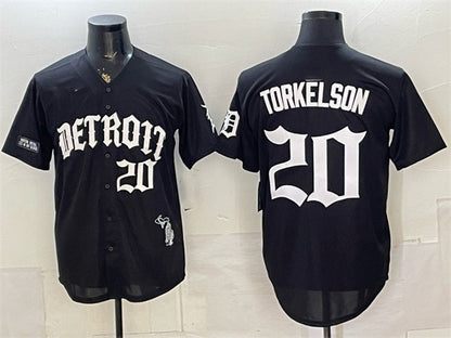 Detroit Tigers #20 Spencer Torkelson 2026 Black RONA 'Motor Gothic Edition' Vapor Premier Limited Stitched Jersey