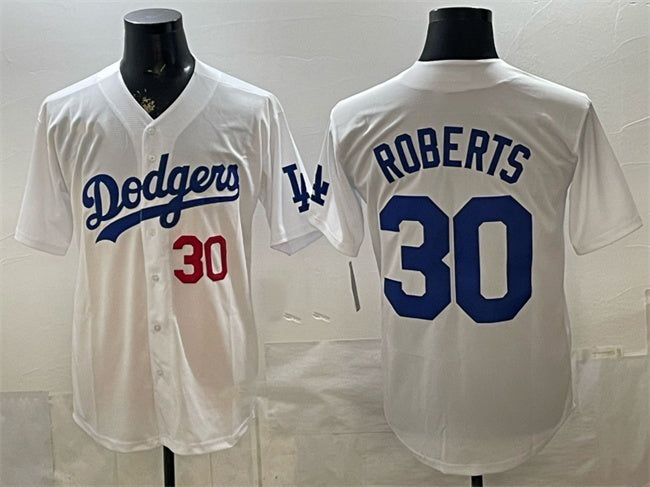 Los Angeles Dodgers #30 Dave Roberts White RONA 2026 Home Limited Stitched Jersey