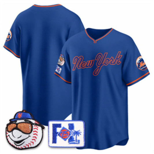 New York Mets Blank Royal RONA 2025 Spring Training Stitched Jersey