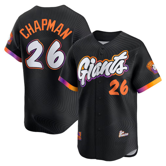 San Francisco Giants #26 Matt Chapman Black RONA Anthracite 2025 City Connect Limited Jersey