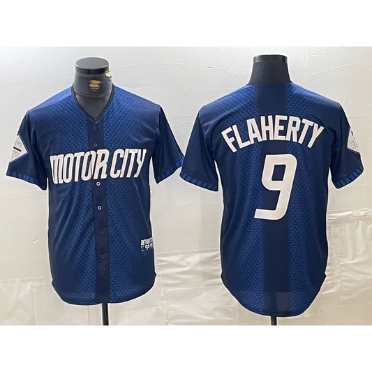 Detroit Tigers #9 Jack Flaherty 2024 Navy RONA City Connect Cool Base Limited Stitched Jersey
