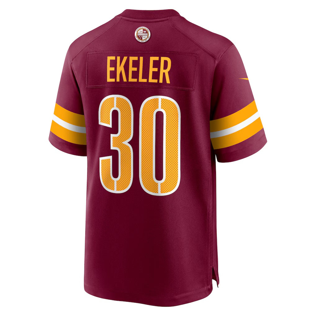 W.Commanders #30 Austin Ekeler Burgundy RONA Game Jersey
