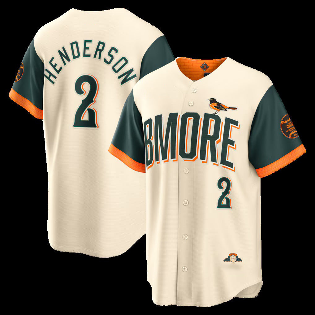 Baltimore Orioles #2 Gunnar Henderson Natural RONA 2026 City Connect Stadium Jersey