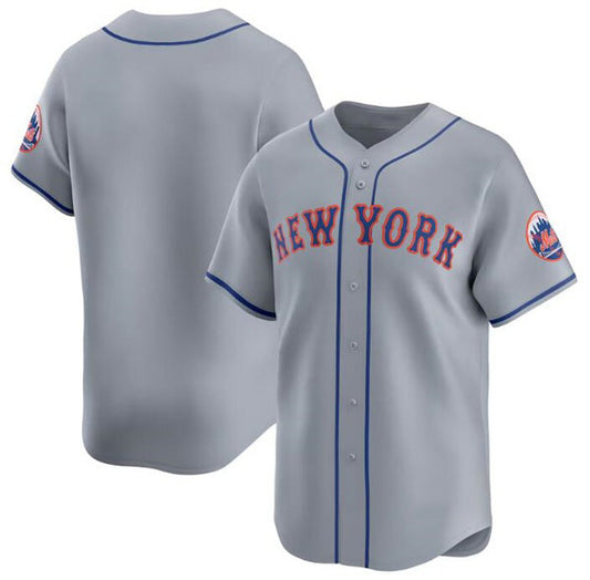New York Mets Blank 2024 Gray RONA Away Limited Stitched Jersey
