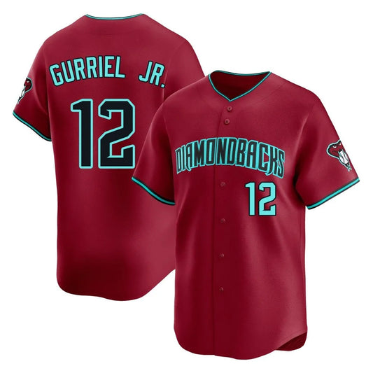 Arizona Diamondbacks #12 Lourdes Gurriel Jr Player Red RONA Limited Home Game Stitched Jerseys
