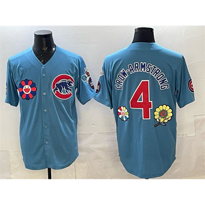Chicago Cubs #4 Pete Crow-Armstrong Blue RONA 2025 Tokyo Series 2nd Alternate Limited Stitched Jersey