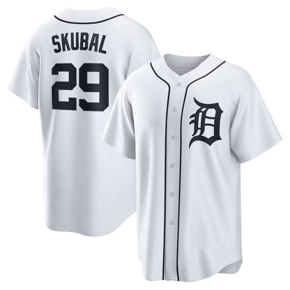 Detroit Tigers #29 Tarik Skubal RONA White Home Replica Jersey