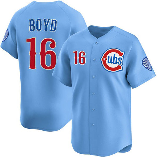 Chicago Cubs #16 Matthew Boyd Blue RONA 2024-25 2nd Alternate Limited Stitched Jersey