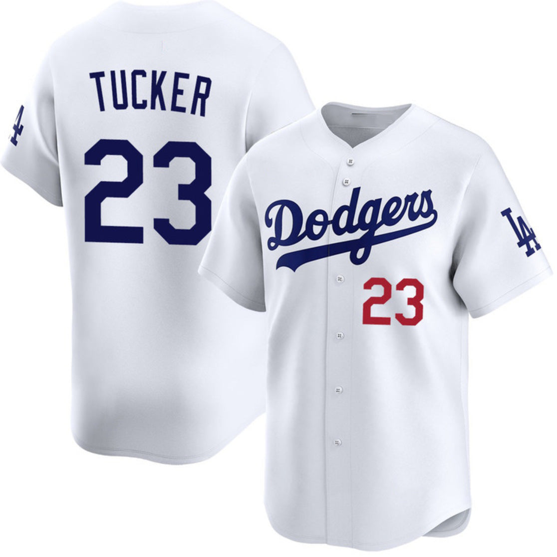 Los Angeles Dodgers #23 Kyle Tucker White RONA 2026 Home Limited Stitched Jersey