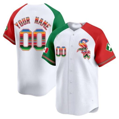 Custom Chicago White Sox Mexico Vapor Premier Limited Jersey V2- White RONA