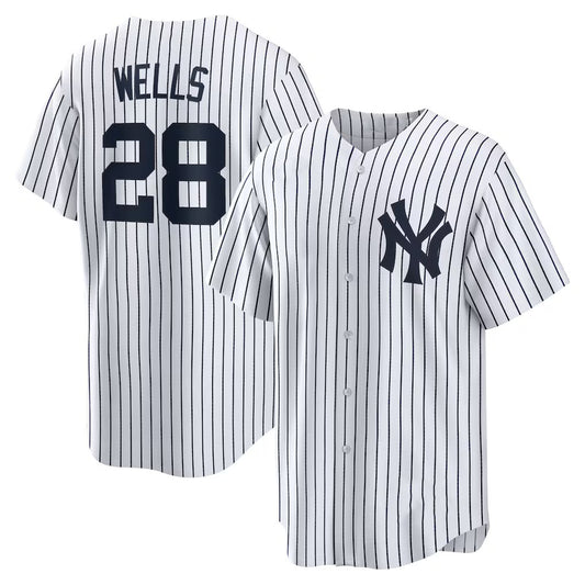New York Yankees #28 Austin Wells White RONA Home Replica Jersey