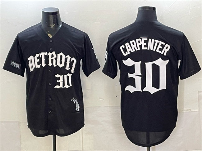 Detroit Tigers #30 Kerry Carpenter 2026 Black RONA 'Motor Gothic Edition' Vapor Premier Limited Stitched Jersey