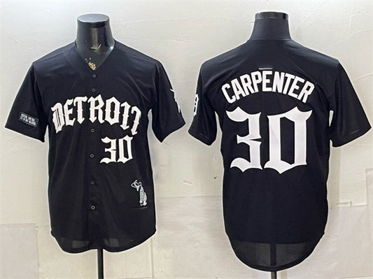 Detroit Tigers #30 Kerry Carpenter 2026 Black RONA 'Motor Gothic Edition' Vapor Premier Limited Stitched Jersey