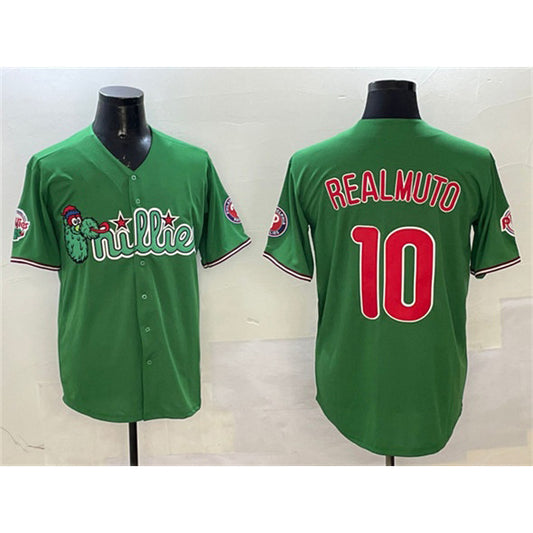 Philadelphia Phillies #10 J.T. Realmuto Green RONA Phanatic Limited Stitched Jersey