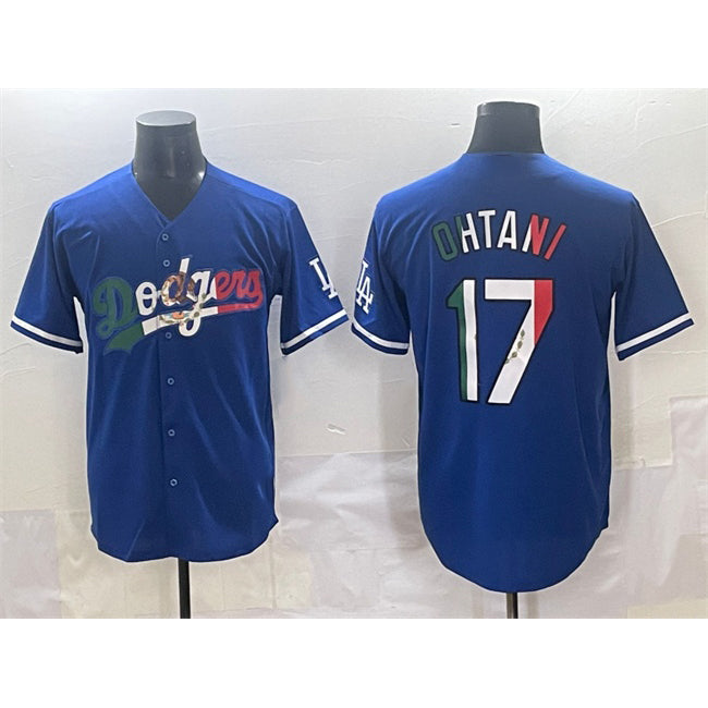 Los Angeles Dodgers #17 Shohei Ohtani Blue RONA Mexico Stitched Jersey