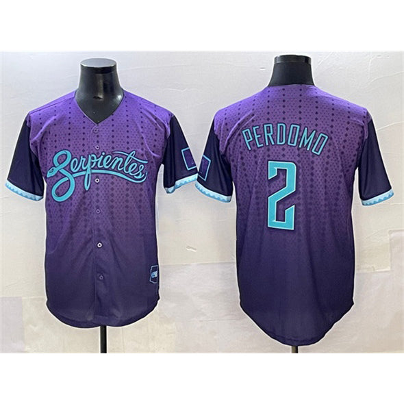 Arizona Diamondbacks #2 Geraldo Perdomo Purple RONA 2025 City Connect Limited Stitched Jersey