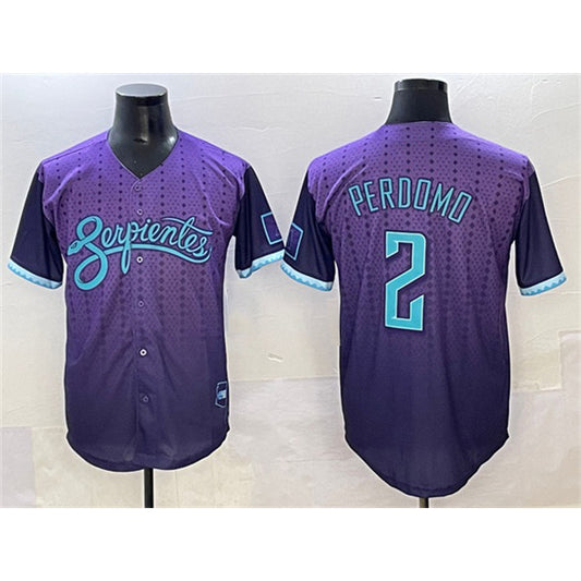 Arizona Diamondbacks #2 Geraldo Perdomo Purple RONA 2025 City Connect Limited Stitched Jersey