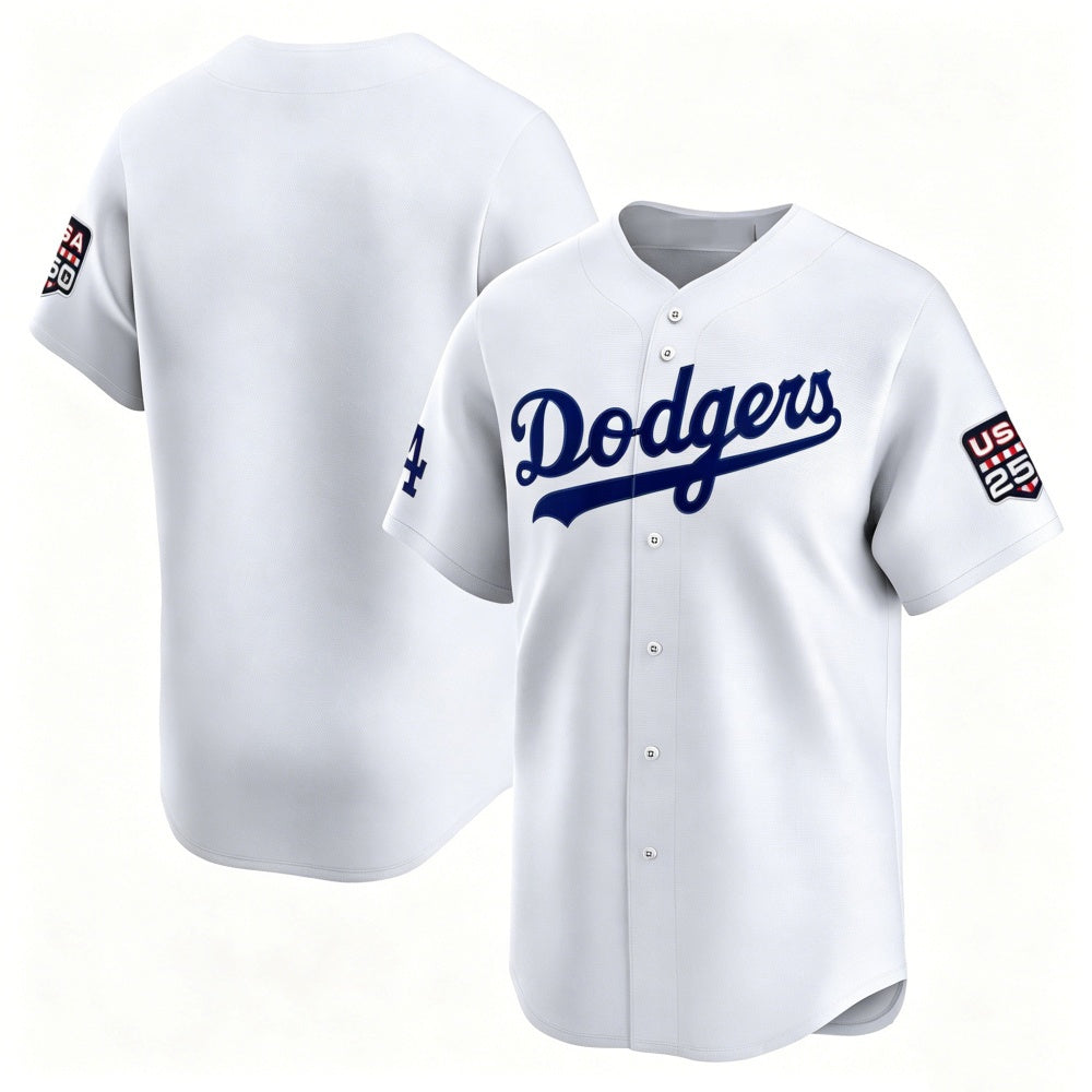 Los Angeles Dodgers White RONA USA 250 Limited Stitched Jersey