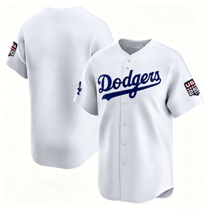 Los Angeles Dodgers White RONA USA 250 Limited Stitched Jersey