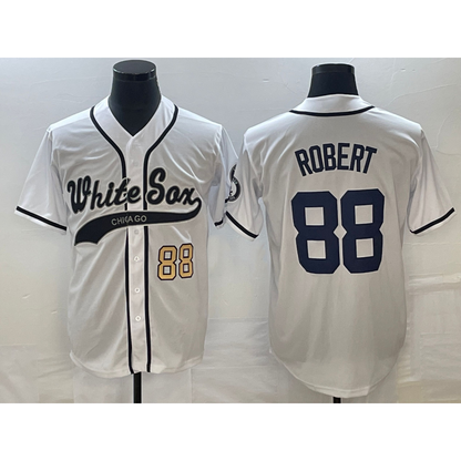 Chicago White Sox #88 Luis Robert Number White RONA Cool Base Stitched Jersey