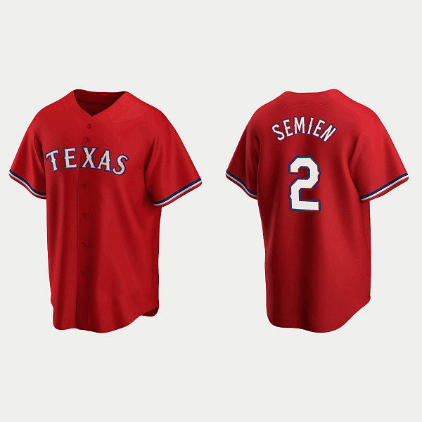 Texas Rangers #2 Marcus Semien Red RONA Cool Base Stitched Jersey