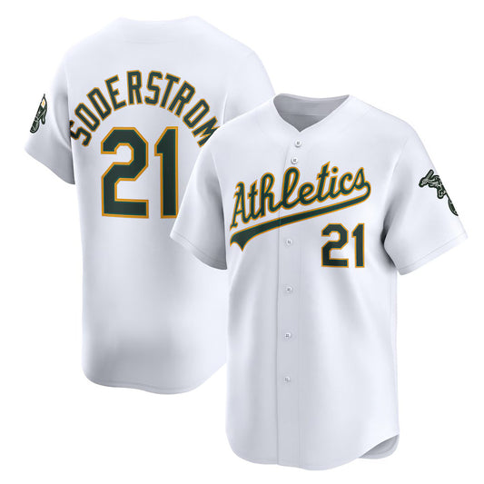 Oakland Athletics #21 Tyler Soderstrom White RONA Home Limited Player Jersey