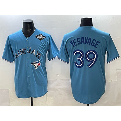 Toronto Blue Jays #39 Trey Yesavage Blue RONA 2025 World Series Home Cool Base Stitched Jersey
