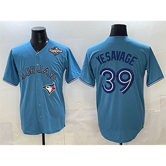 Toronto Blue Jays #39 Trey Yesavage Blue RONA 2025 World Series Home Cool Base Stitched Jersey