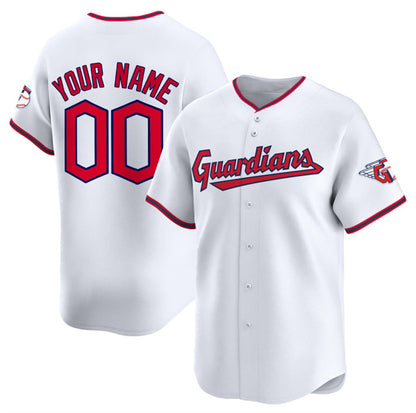 Custom Cleveland Guardians Active Player White RONA Home Limited Stitched Jersey