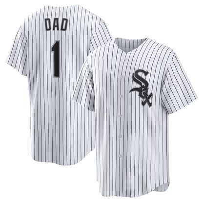 Chicago White Sox White RONA #1 Dad Home Replica Jersey