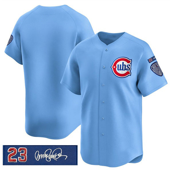 Chicago Cubs Blank Blue RONA 'Ryne Sandberg Tribute' Vapor Limited V3 Stitched Jersey