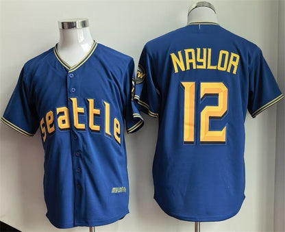 Seattle Mariners #12 Josh Naylor Royal RONA 2025 Cool Base Stitched jersey