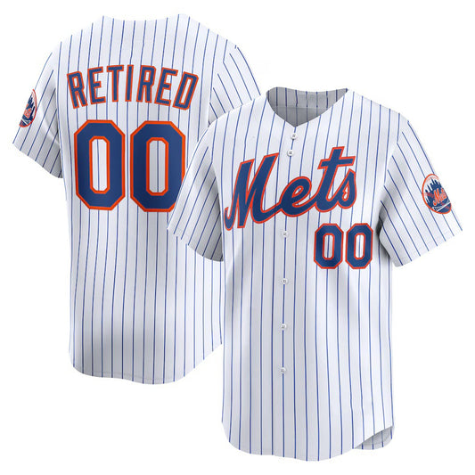 Custom New York Mets White RONA Home Limited Pick-A-Player Retired Roster Jersey