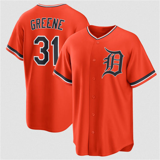 Detroit Tigers #31 Riley Greene Orange RONA Alternate Stitched Jersey