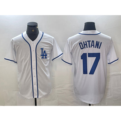 Los Angeles Dodgers #17 Shohei Ohtani White RONA Cool Base Stitched Jersey