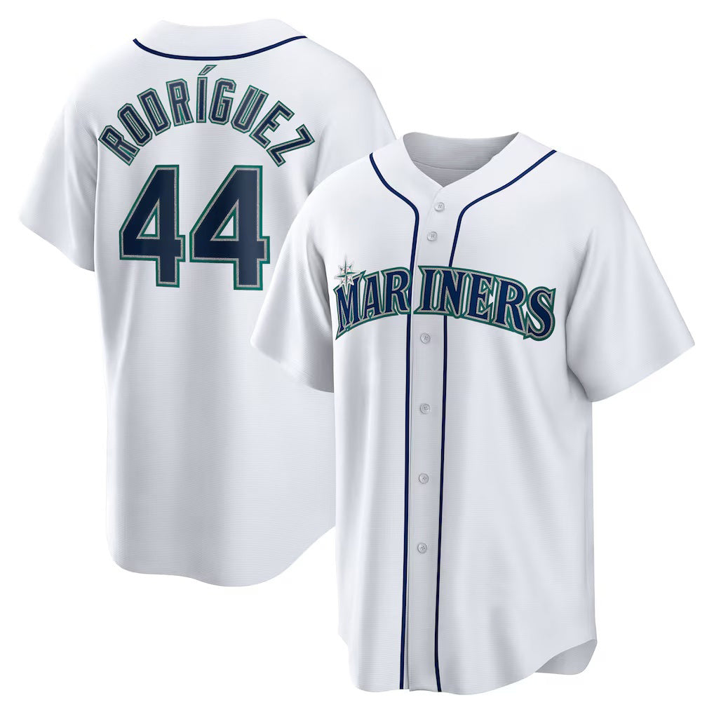 Seattle Mariners #44 Julio Rodriguez White RONA Home Replica Player Jersey