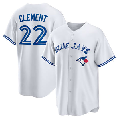 Toronto Blue Jays #22 Ernie Clement White RONA Home Replica Jersey