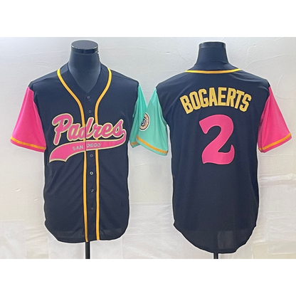 San Diego Padres #2 Xander Bogaerts Brack RONA NEW 2023 City Connect Cool Base Stitched Jersey 2