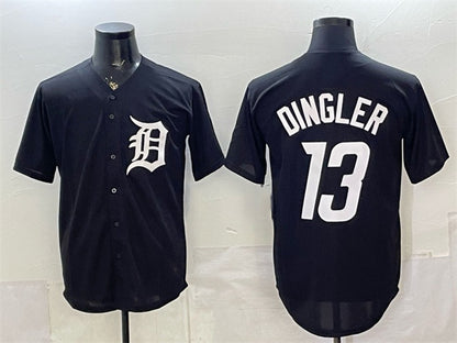 Detroit Tigers #13 Dillon Dingler Black RONA Limited Stitched Jersey