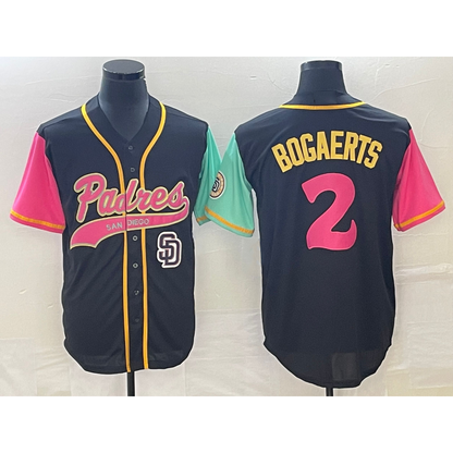 San Diego Padres #2 Xander Bogaerts Brack RONA NEW 2023 City Connect Cool Base Stitched Jersey