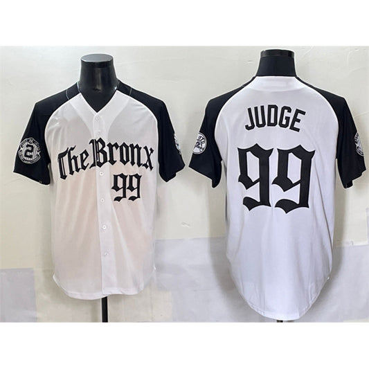 New York Yankees #99 Aaron Judge White Black RONA 'Gothic Legacy Edition' Vapor Premier Limited Stitched Jersey